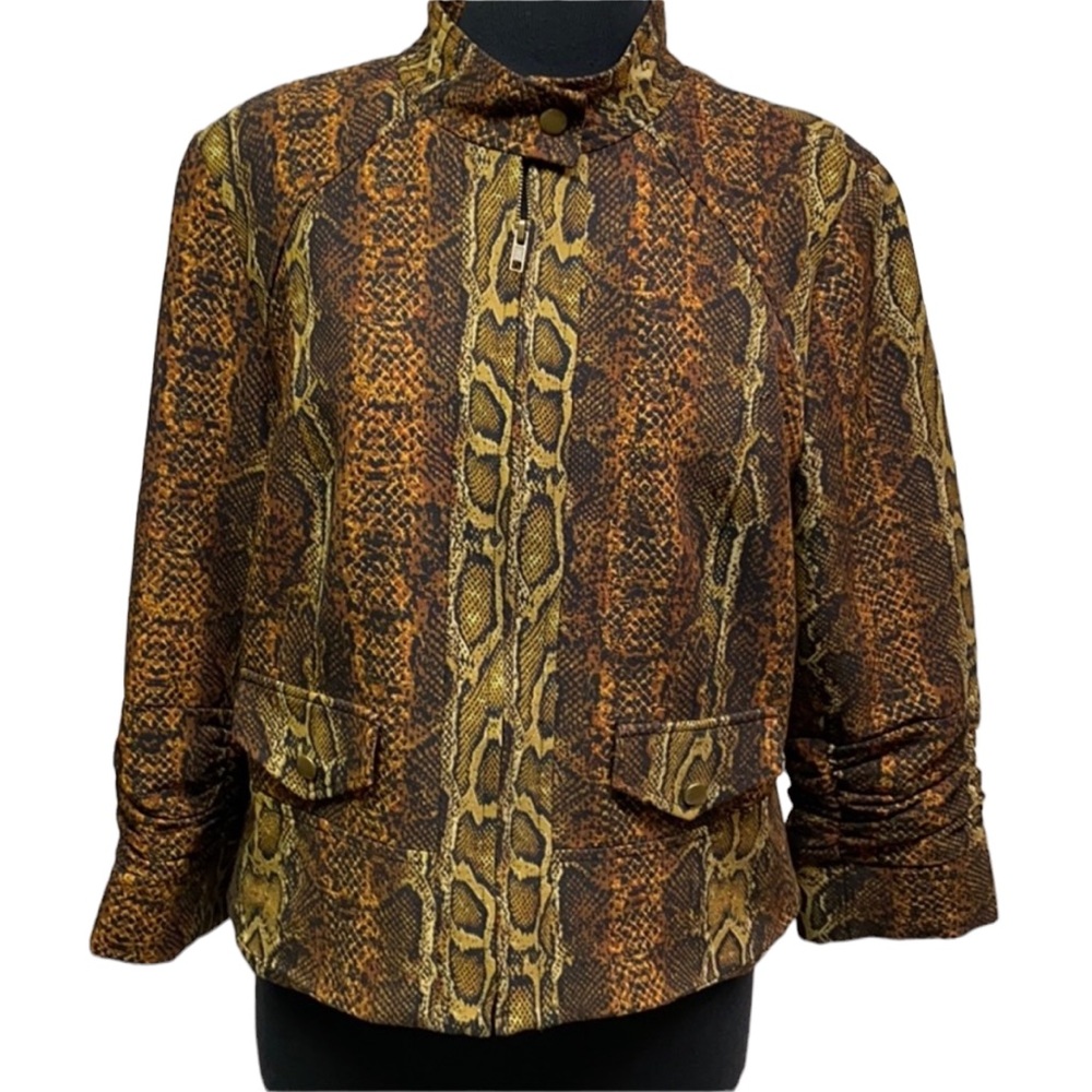Peck & Peck Python Snake Print Jacket - image 1